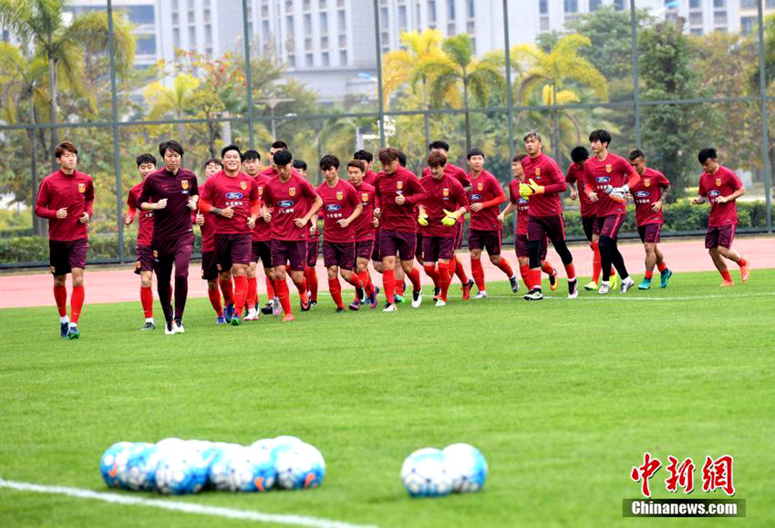 中 축구 국가대표팀 ‘중국컵’ 대비 첫 집중훈련 난닝서 개최