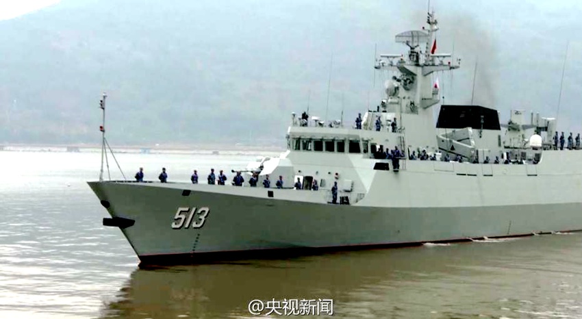 중국 신형 미사일 호위함, ‘어저우함’ 해군에 정식 합류