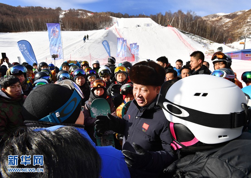 시진핑, 장자커우시 동계올림픽 준비업무 시찰
