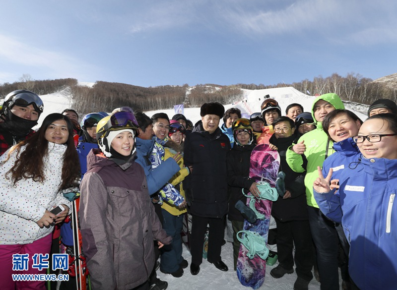 시진핑, 장자커우시 동계올림픽 준비업무 시찰