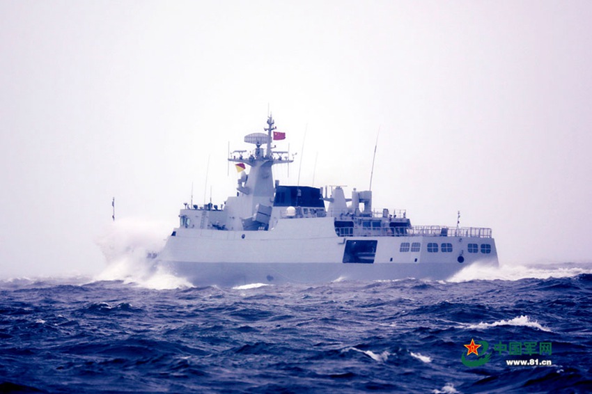中 해군 둥하이함대, 2017 새해 첫 해상 훈련 실시