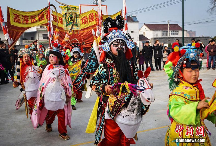 난징 무형문화재 ‘샤오마덩’, 전국 마을 순회하며 민속문화 선보여