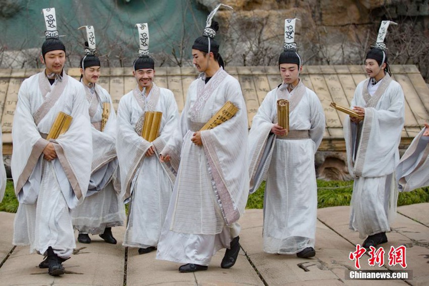 창저우 엄성서 춘추시대 ‘공자 수업’ 장면 재현