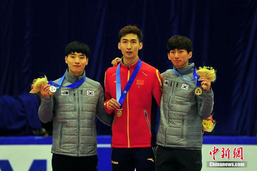 삿포로 동계아시안게임 쇼트트랙 男 500m, 중국 우다징 금메달!