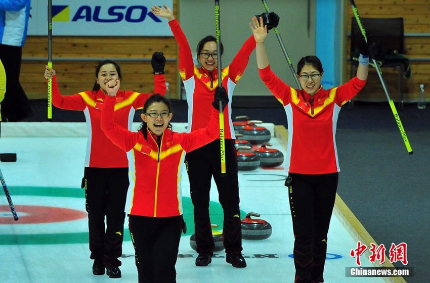 삿포로 동계아시안게임 여자 컬링 결선, 중국이 한국 꺾고 우승 차지