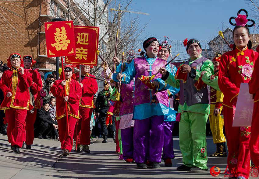 중국 산시 전통혼례 공연 ‘잉친(迎親)’, 이색적인 신부맞이