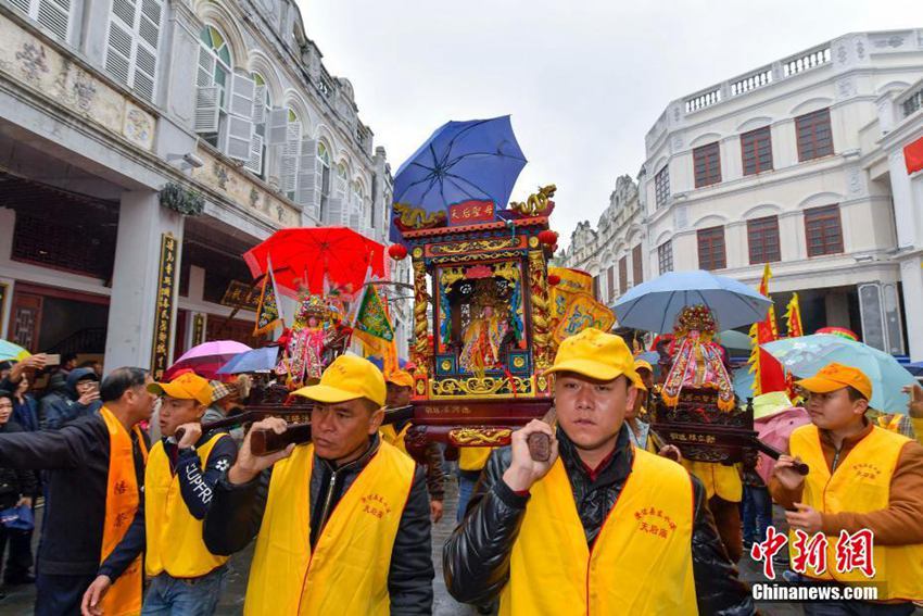 중국 하이커우서 개최된 ‘마조신 순유 복 기원’ 행사