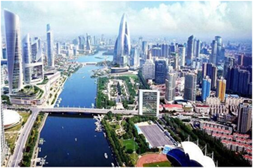 베이징 부중심 건설은 징진지 협동발전의 중요한 사업이다. 베이징 퉁저우(通州) 신시가지의 미래 규획도이다.