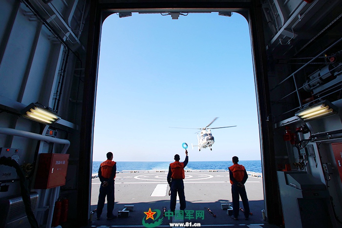 중국 해군 난하이(南海)함대, 대대적인 헬기 훈련에 돌입
