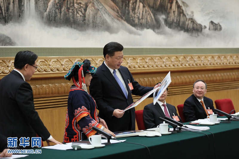시진핑, 쓰촨대표단 심의 참석