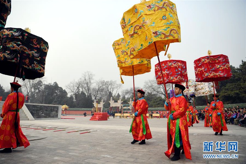 춘분 맞아 베이징 르탄공원서 제사의식 지내, 중국 고대 황실의 제사 전통 답습