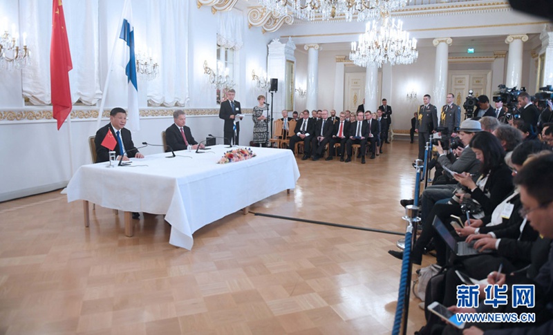 시진핑 주석, 핀란드 대통령과 정상회담 