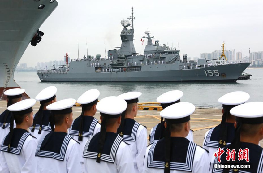 호주 왕립 해군 호위함 ‘밸러랫’호 중국 우호 방문