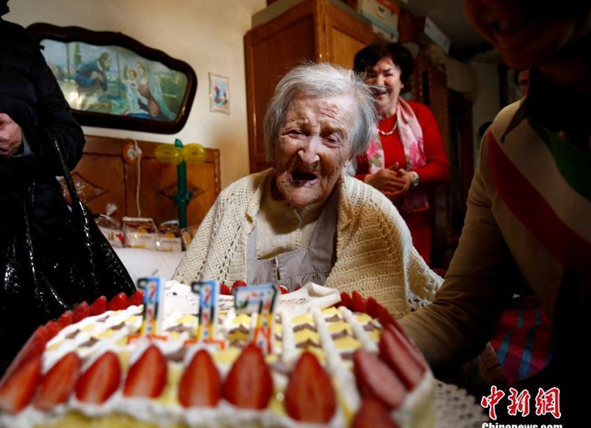 이탈리아의 세계 최장수 할머니 별세, 향년 117세