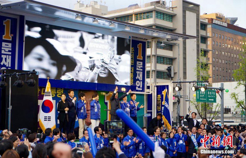 韓 대통령선거 공식 ‘선거운동’ 시작, 확실한 ‘문안’ 양강체제