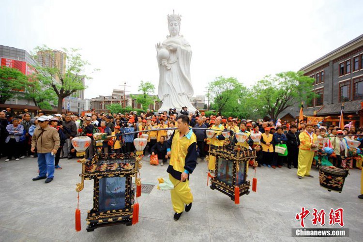 중국 톈진 천후궁서 마조신 탄생 1057주년 축전 열려
