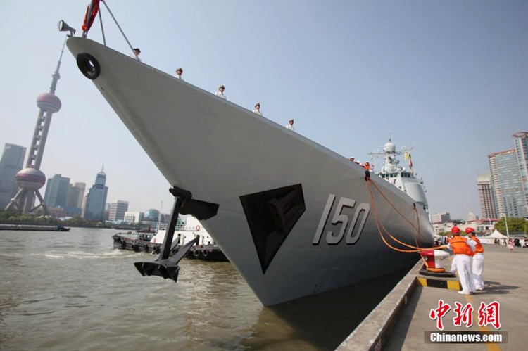 중국 해군 원해 편대, 20개국 우호방문 위해 상하이서 출항