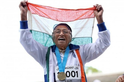 인도의 101세 할머니, 100m 달리기 ‘금메달’ 획득