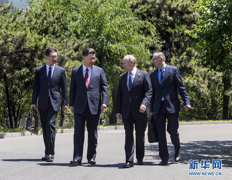 시진핑 주석, 푸틴 러시아 대통령 만나