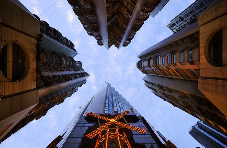 프랑스 사진작가가 담은 홍콩 마천루, ‘수직’과 ‘높이’의 콜라보