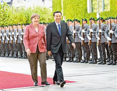 리커창-메르겔, 중국-독일 총리회담 거행