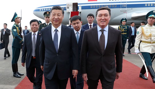 시진핑 주석, 카자흐스탄 방문 돌입