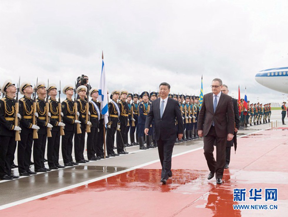 시진핑 中 국가주석 모스크바 도착, 러시아 연방 국빈방문 시작