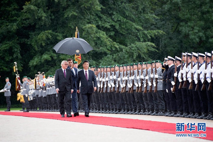 시진핑 주석, 슈타인마이어 독일 대통령과 만나
