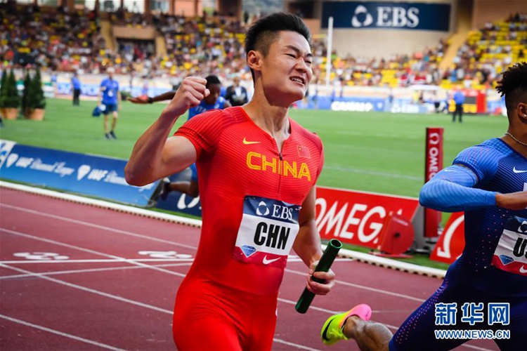모나코 IAAF 육상 대회, 중국 남자4x400m 릴레이 우승