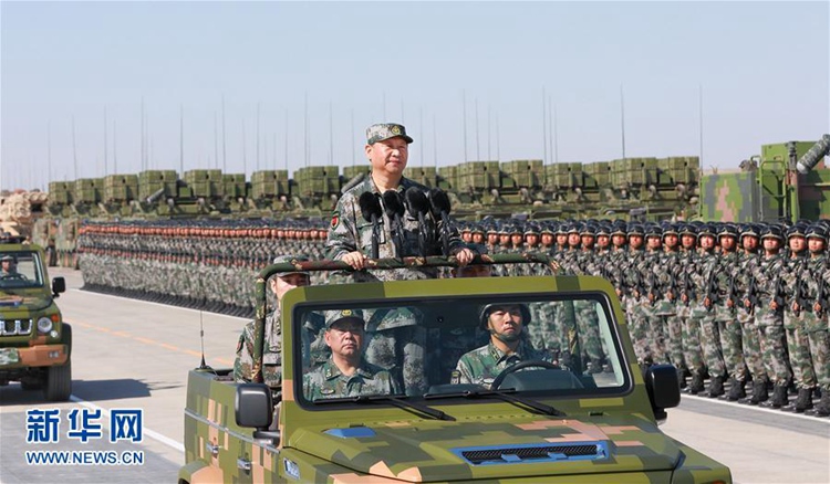 시진핑 국가주석, 中 인민해방군 창군 90주년 열병식 사열 및 연설