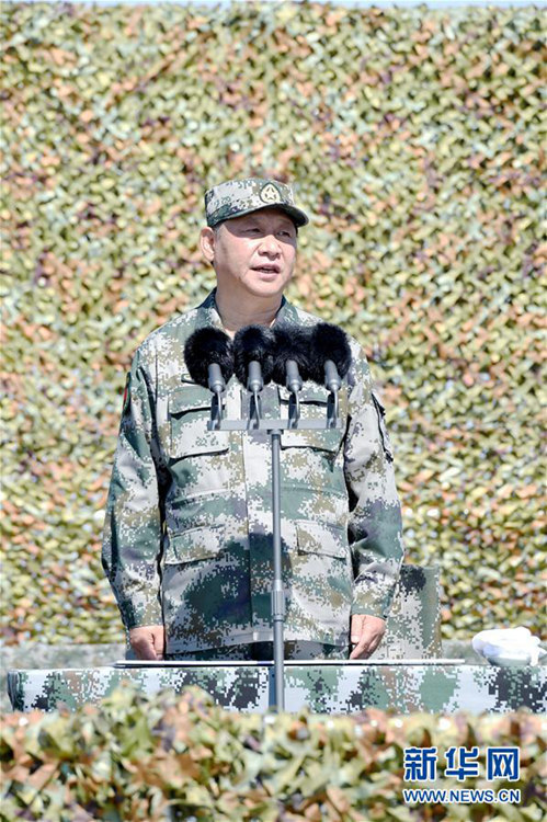 시진핑 국가주석, 中 인민해방군 창군 90주년 열병식 사열 및 연설