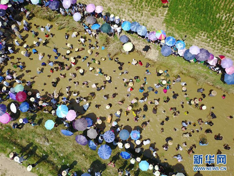 중국 구이저우 충장, 무더위 날리는 민간 명절 ‘나오위제’