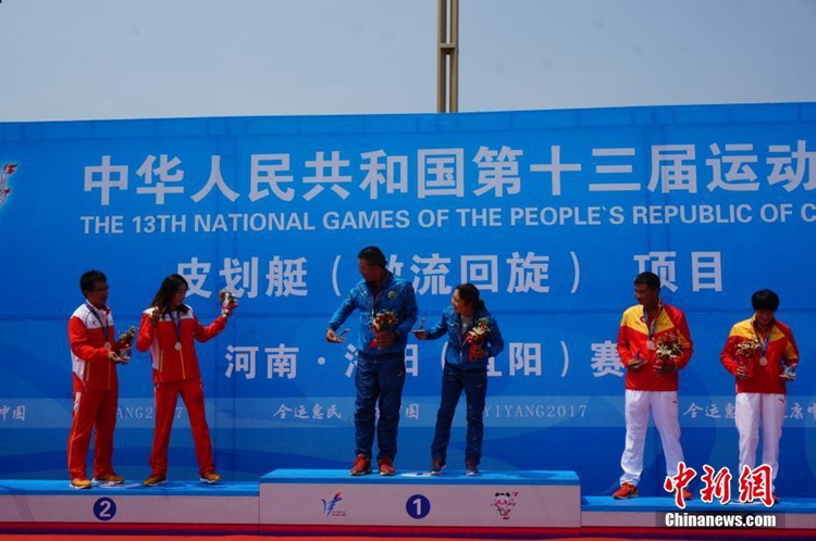 중국 전국운동회 카약 여자 개인, 쓰촨 출신 노장 ‘리루’ 우승