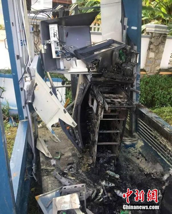 캄보디아 男 폭발물 이용해 ATM기 털어, 주도면밀한 범행
