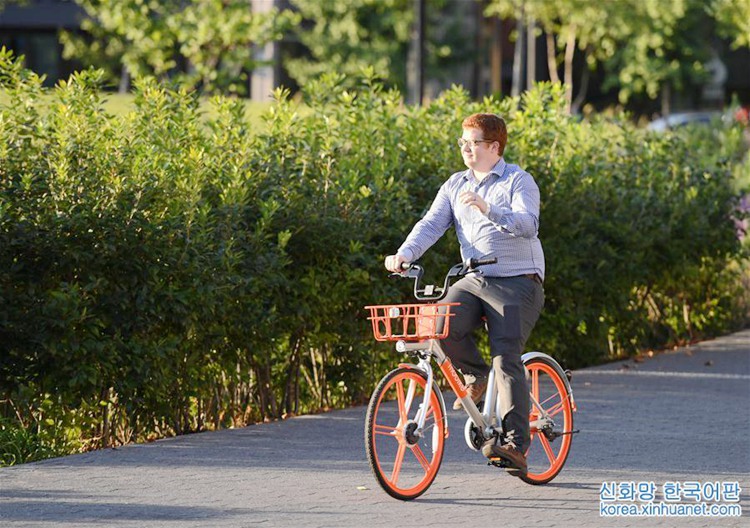 중국 공유자전거 미국 워싱턴에 등장…30분에 1달러