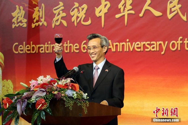 주남아프리카공화국 중국대사관서 건국 68주년 기념 리셉션 개최