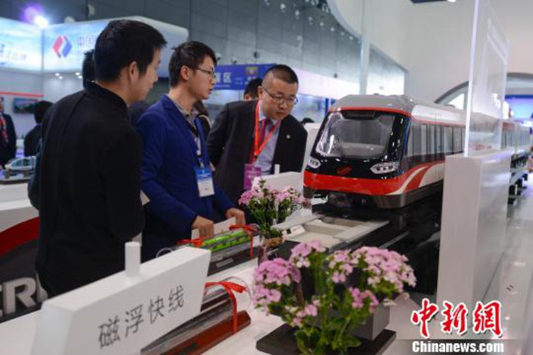 중국 창사서 국제철로교통산업박람회 개막…자기부상열차 인기