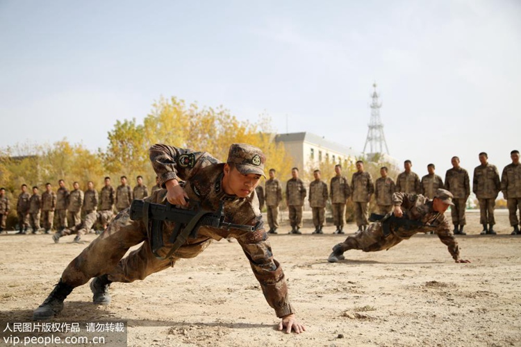 육군 모 부대 신병훈련소, 전술 기초동작 훈련 조직적 전개