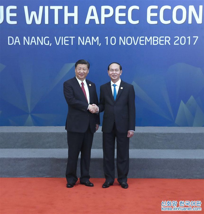 시진핑 주석, APEC 정상과 기업인자문위원회 대표와 대화
