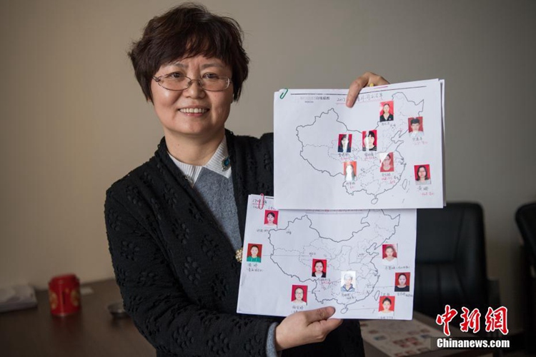 타이위안 고교 교사, 직접 만든 '지역별 학생 사진 명부'