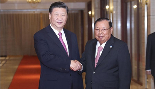 시진핑, 분냥 보라칫 라오스 국가주석과 재차 회담