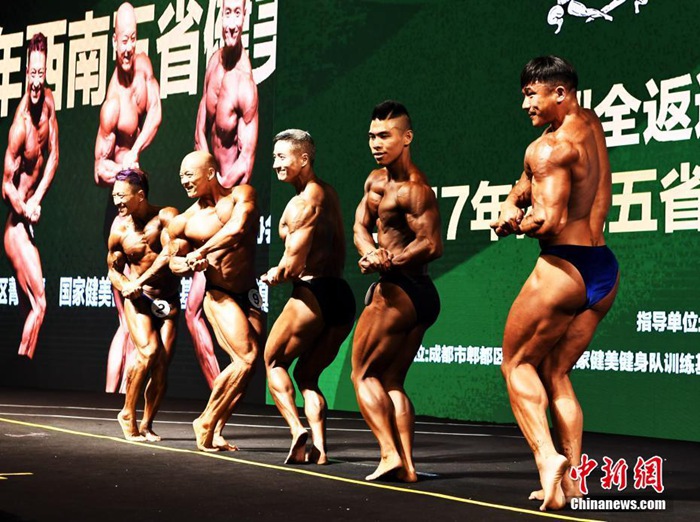 중국 서남지역 5개성 ‘피트니스 대회’ 결선 폐막…화려한 몸매!