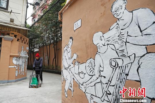 상하이파 특색 예술화 옛 상하이 골목 생활 되돌려