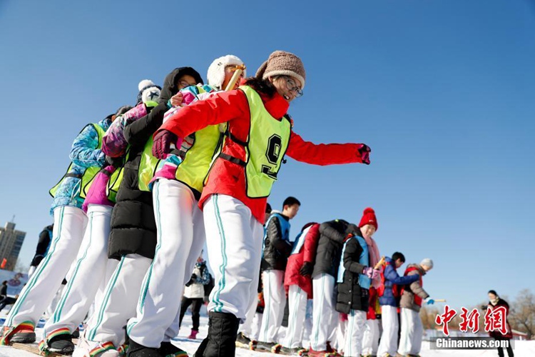 베이징 옥연담공원서 개최된 이색 행사, ‘동계올림픽 이색 운동회’