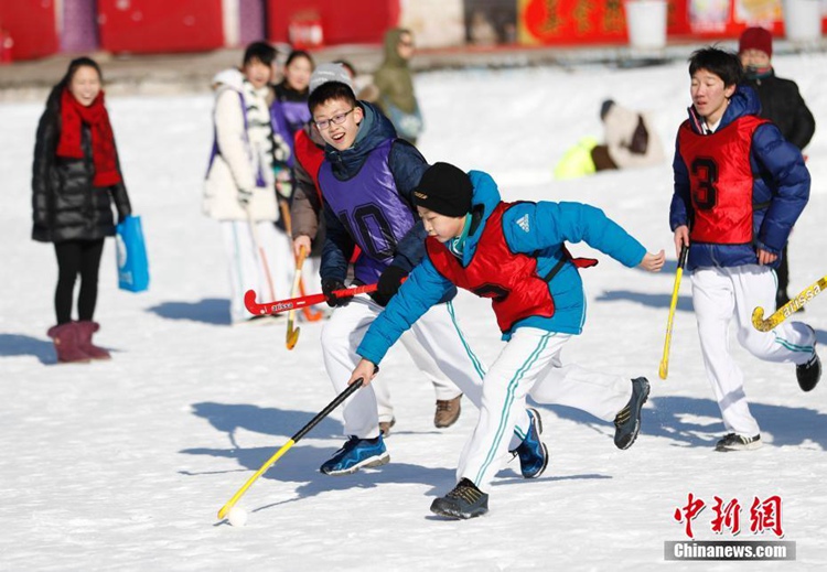 베이징 옥연담공원서 개최된 이색 행사, ‘동계올림픽 이색 운동회’