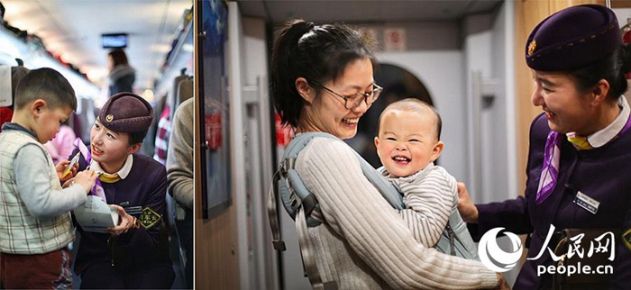 [중국 설 이야기] ‘열차’ 귀성길에 등장한 미녀 쌍둥이 자매 열차장 화제
