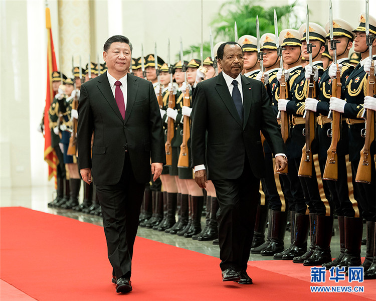시진핑, 폴 비야 카메룬 대통령과 회담