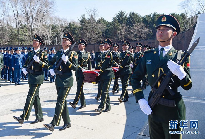 제5차 재한 중국인민지원군 열사 유해 심양에 안장