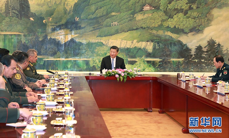 시진핑, SCO 회원국 국방장관 단체 접견