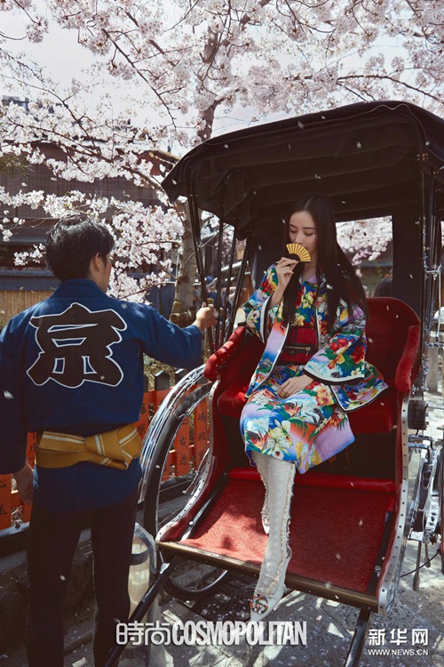 봄을 닮은 대륙 여신 ‘양미’, 패션지 5월호 커버 장식